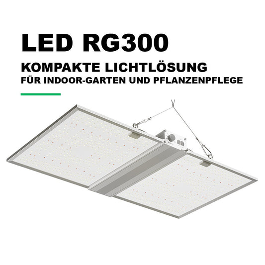 Growealth RG300 Vollspektrum LED-Pflanzenlampe mit passiver Kühlung ohne Lüfter