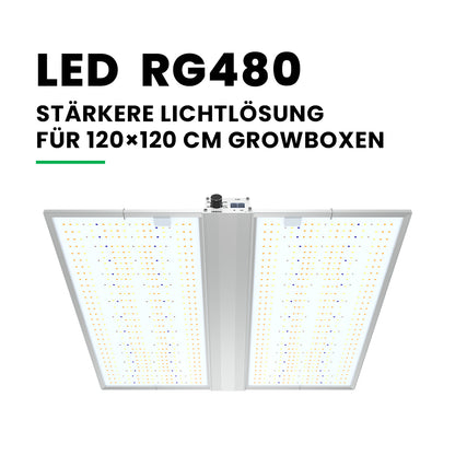 RG Series 320W / 480W Vollspektrum-LED-Pflanzenlampe für Indoor-Growboxen
