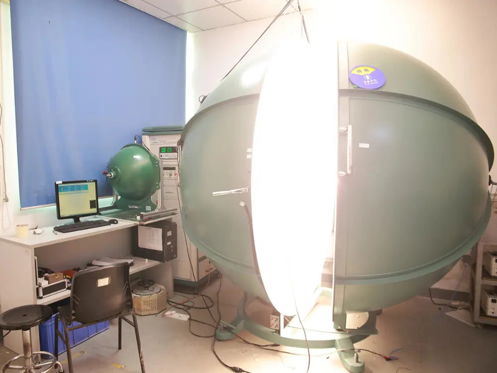 Lichtmessung in einem LED-Testaufbau